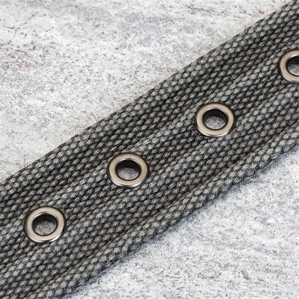 Nylon clip terrace Braided Belt Ladies Jeans Watch Strap Dninmim Men's Canvas Belt Metal Pin Buckle Military 