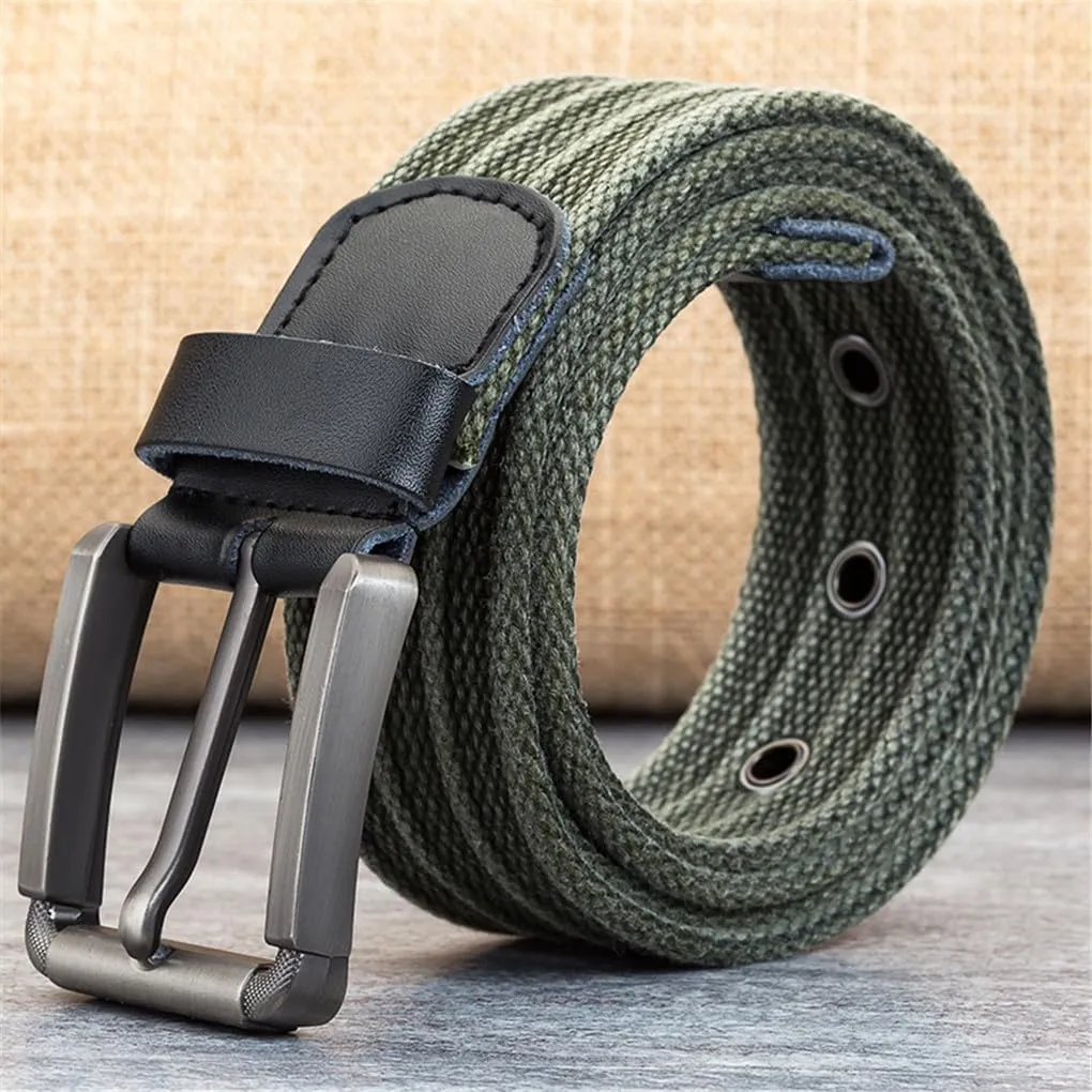 Nylon clip terrace Braided Belt Ladies Jeans Watch Strap Dninmim Men's Canvas Belt Metal Pin Buckle Military 