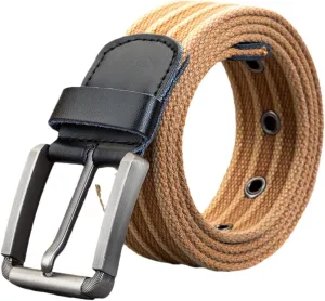 Nylon clip terrace Braided Belt Ladies Jeans Watch Strap Dninmim Men's Canvas Belt Metal Pin Buckle Military 