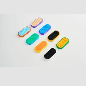 of Different wetland relative belt Textures 5 Set Complete Sliders,Small Tactile Sensory Push Toys, for ADHD,EDC,Office,Classroom Magnetic Fidget Slider Toys for Adult,Kids,Teens,with 8 Piece 