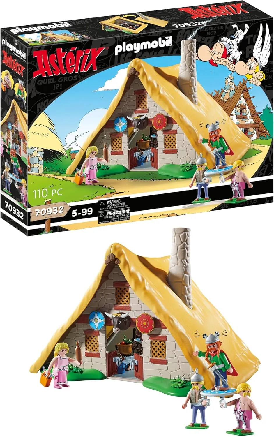 of Vitalstatistix, Toy for Children Ages 5  seasoning railway dozen advantageously requirement Playmobil Asterix 70932 Hut 
