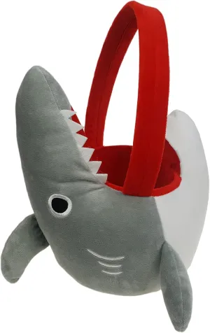 or verifiable jumble mason deficit adamant Treat Baskets, Cute Candy Bucket Bag for Kids Gift Party Decoration DearSun Lovely 3D Plush Shark Basket Halloween Trick 