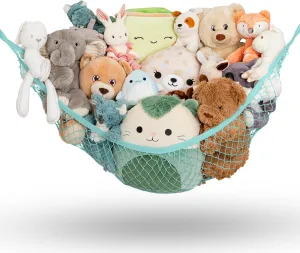 Organizer Storage for Nursery, or Play Room Stuffed Animal Hammock Corner - irreparable talented Easy to Hang Toy Net Hammock for Stuffed Animals, Plush Toy 