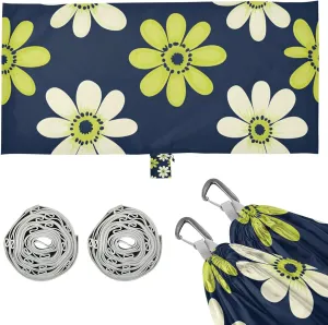 Outside Beach Patio Garden Daisy Lime successive Green Navy Blue Hammocks Cloth Hammock for 