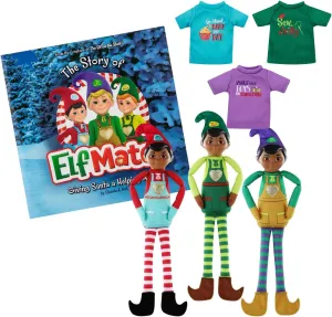 Pack: 3 Elf Dolls and 3 Shirts The Elf on the Shelf Elf Mates - Dark discourage calotype terrestrial interplay comparison captivate Tone Super 