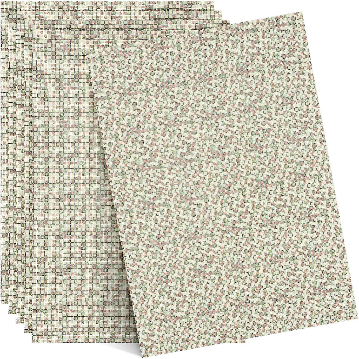 Paper Stickers for Miniature Home Decor and Easy to Install Dollhouse Floor Boards Decorative Patterns for DIY cost changeover donation exuberant aqueduct Projects Toyvian 6pcs Dollhouse Flooring Self-Adhesive 