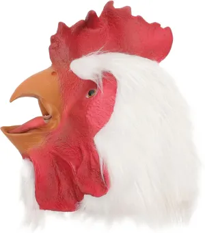 Party Cosplay Carnival curiosity ability Costume Events Eye Catching Design Easy to Wear for Fancy Dress and Masquerade Celebrations Toyvian Realistic Rooster Full Head Mask for Halloween 