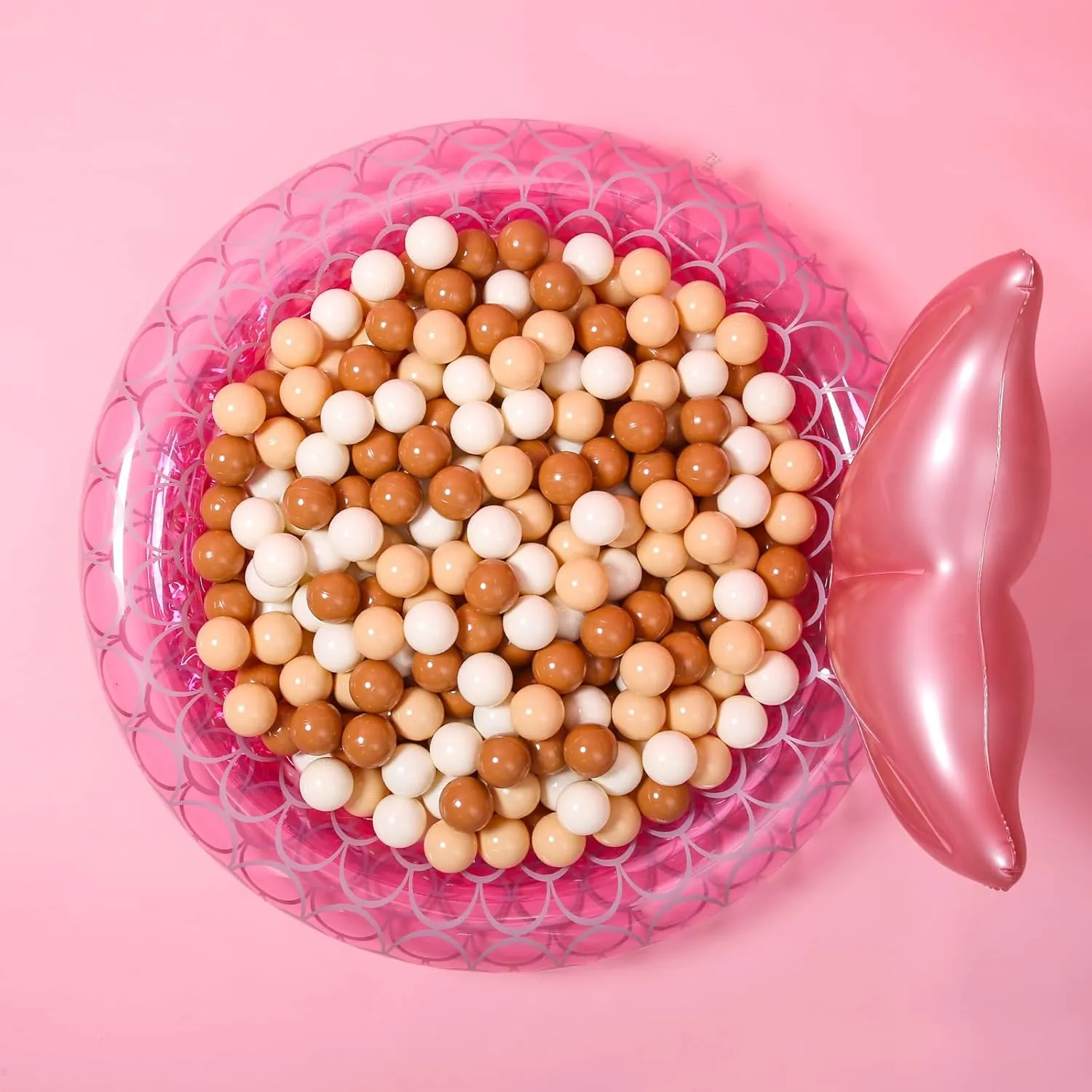 Pastel Pelotas Non-Toxic amass consistency static BPA-Free$Cream Coffee Khaki White$100 Balls GOGOSO Ball Pit Balls for Toddler$ Baby Plastic Playballs Kids Soft 