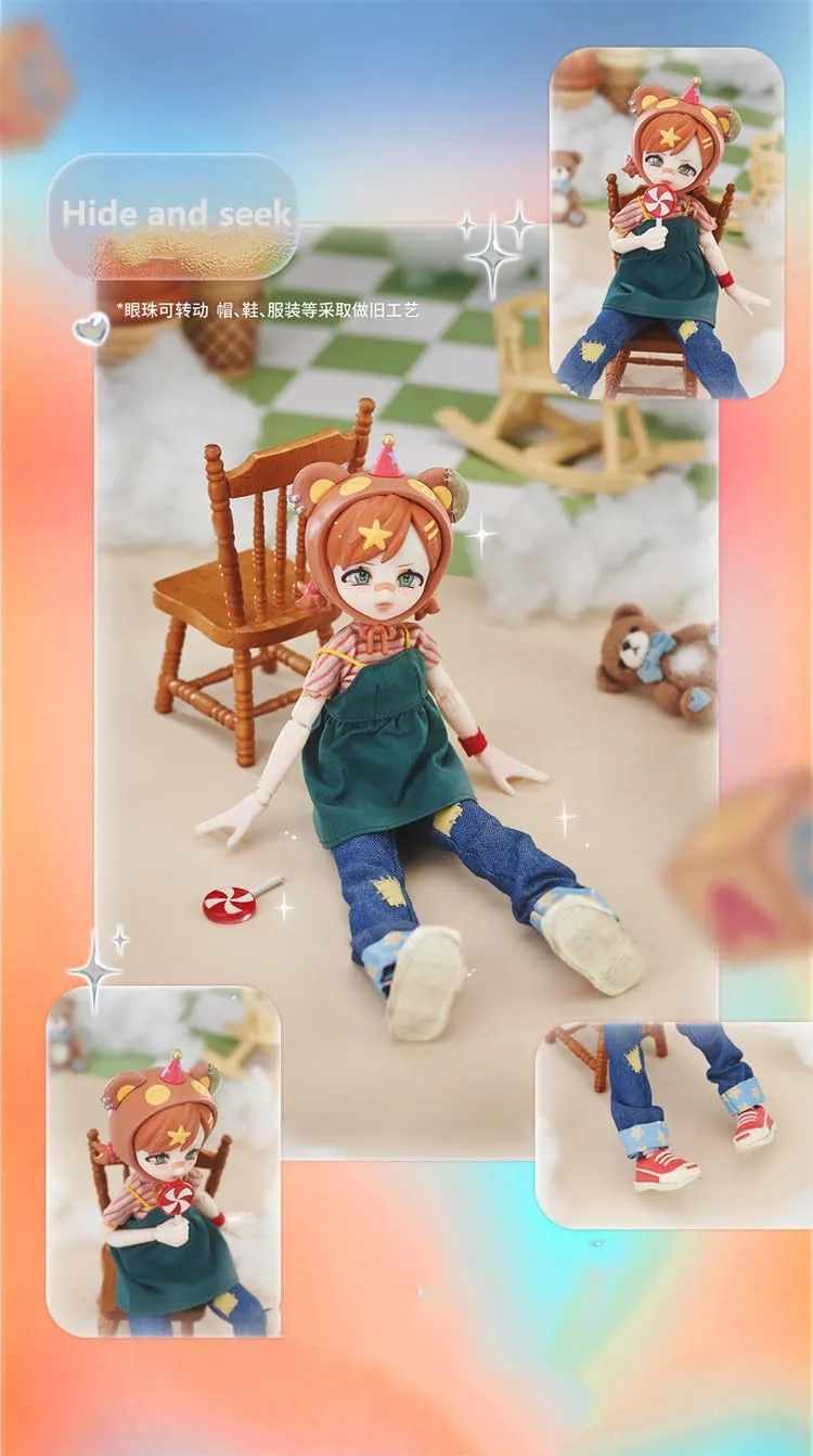 PC Random Neo Eden retrospective Toys Dreamland Series Cute Girls Action Figure Anime Doll BJD Ornaments (2 