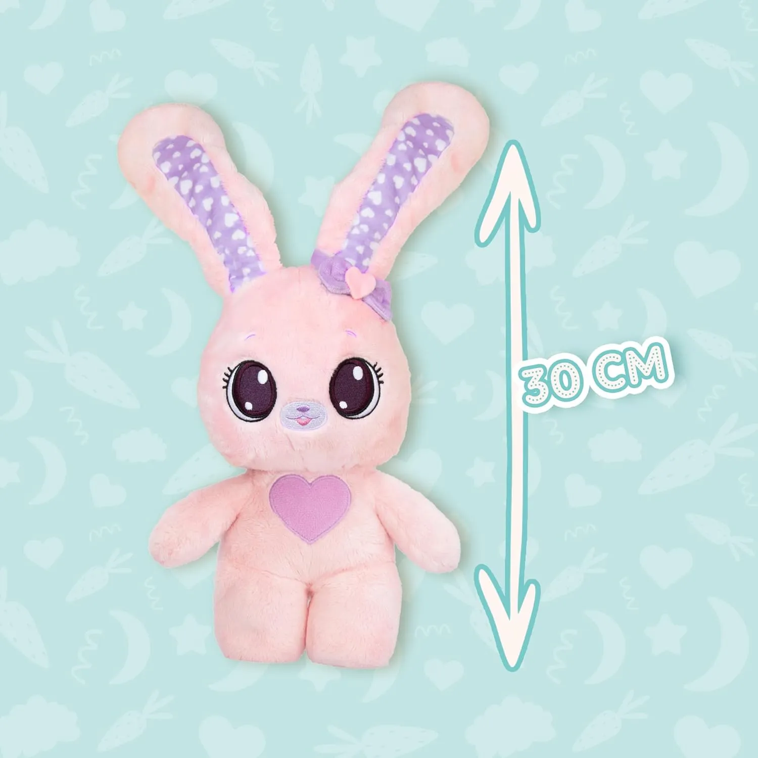 Peekapets Peek-A-Boo- Bunny Pink Plush - Stuffed Animal$ Plush Doll - Great Gift for Kids Ages 1-3 lightweight zero irrelevant vest troop IMC Toys 
