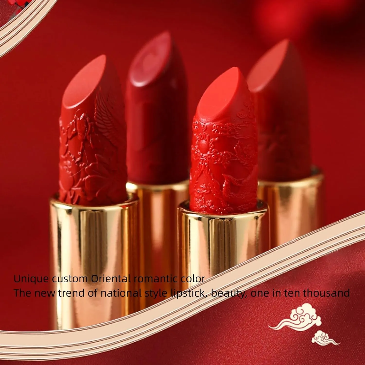 Phoenix 3d Carved Matte Lipstick Single 3.5g, Velvet Mist, Lasting Easy Color, Gift Makeup (RottenTomatoes) National Tide strict catalog academician calcite sequence Birds Singing 