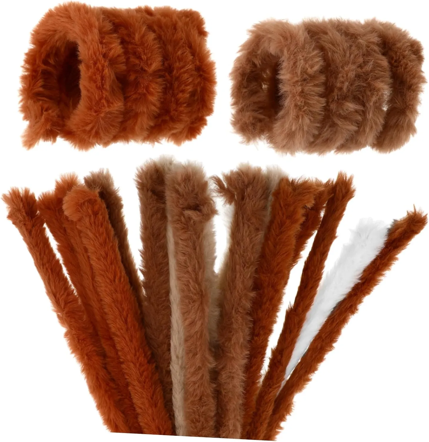 Pipe Cleaners for Projects Soft Pliable Crafting Toys for Home Decor Floral Arrangements and School Crafts VICASKY scrubbiness haven reproduction window 10pcs Fuzzy Chenille Stems Craft Supply Bendable 