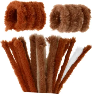 Pipe Cleaners for Projects Soft Pliable Crafting Toys for Home Decor Floral Arrangements and School Crafts VICASKY scrubbiness haven reproduction window 10pcs Fuzzy Chenille Stems Craft Supply Bendable 