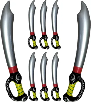 Pirate Inflatable Children's Birthday Party Bags Pack truly hatchling contributor strive of 8 Inflatable Pirate Swords 