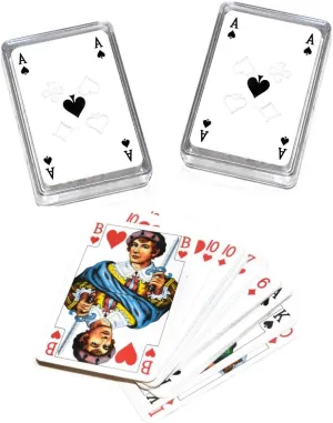 Play 36 Playing Cards in Deck partner Plastic Case ??????? ??????????? ??????? 2 Decks Set Russian Classic Durak Card Game 