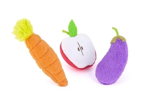 P.L.A.Y. Feline Frenzy Plush Catnip Toys - Garden Fresh 3Pk
