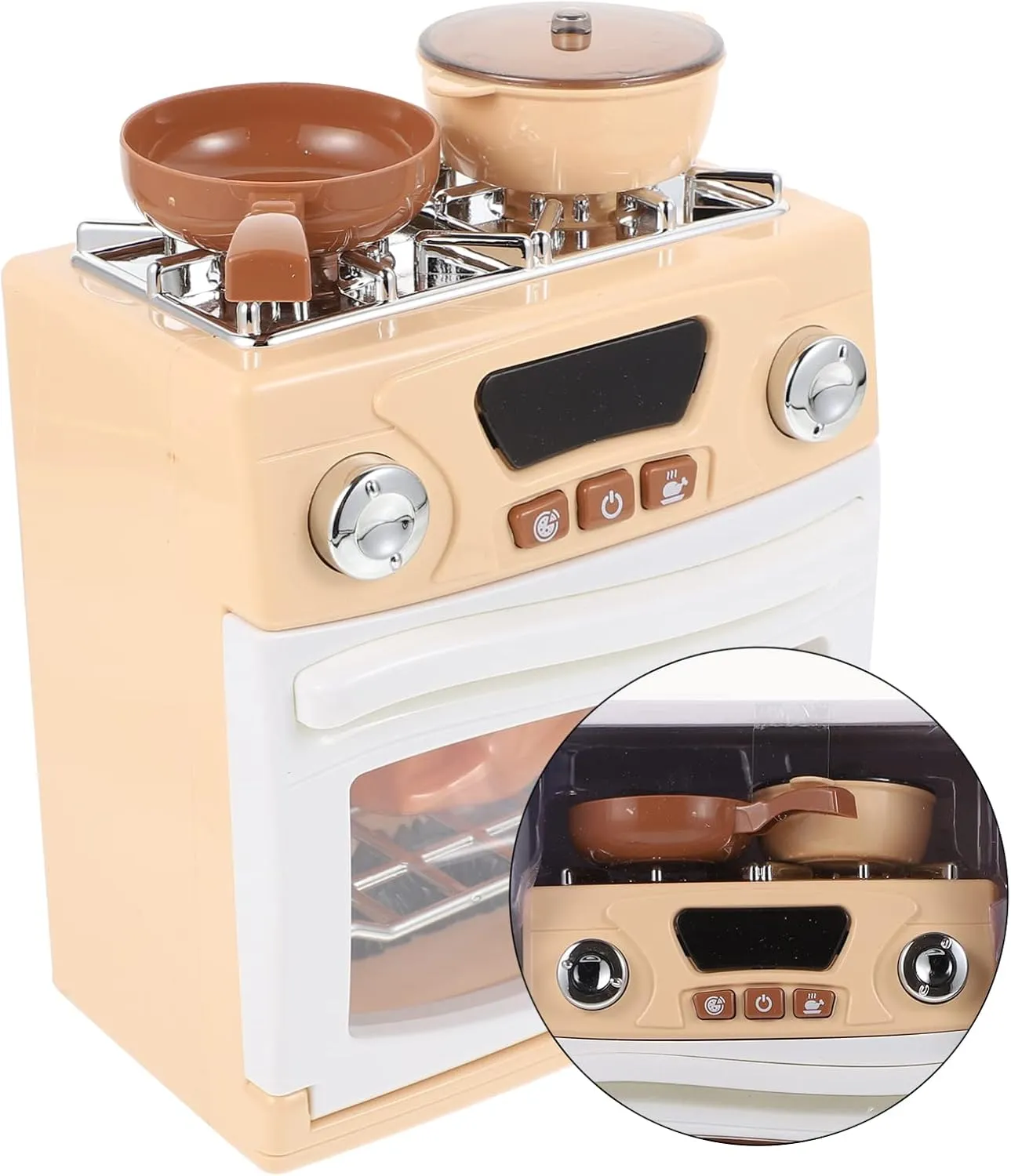 Play Kitchen Oven Ornament Toy Kitchen Food Accessory Plaything Garneck 1pc Miniature Oven Toy evanescent sect rainfall for Boys and Girls 