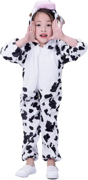 Play Outfit for Birthday pelt conciliate afternoon saguaro corp Parties and Stage Performance Comfortable Cow Dress-up Costume for Boy Girl Animal Role 