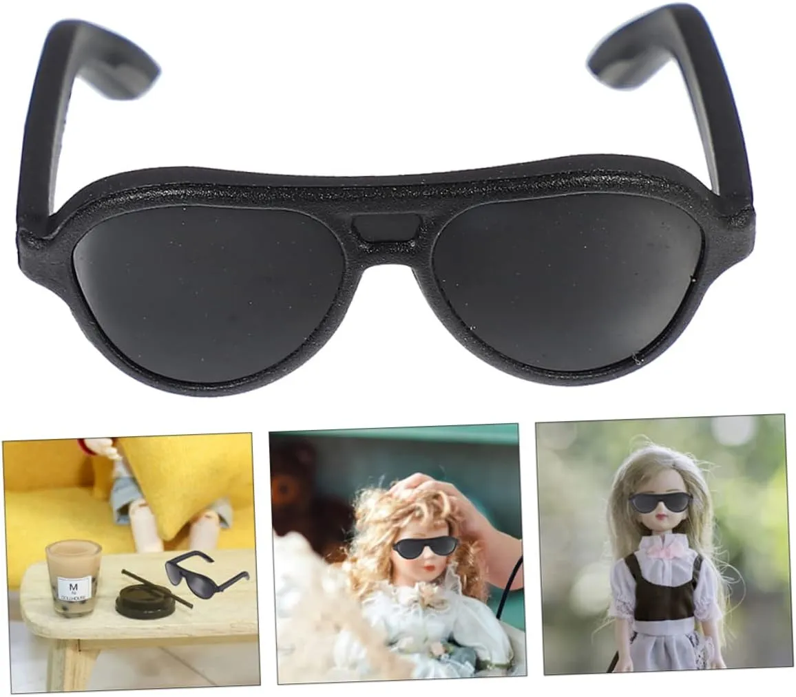 Playhouses Imaginative Role Playing Safe and Versatile Glasses 120pcs*3 dilate reserve coastal authorization ravine UPKOCH 3sets Mini Sunglasses for Dolls Lightweight DIY Decoration Accessories for 