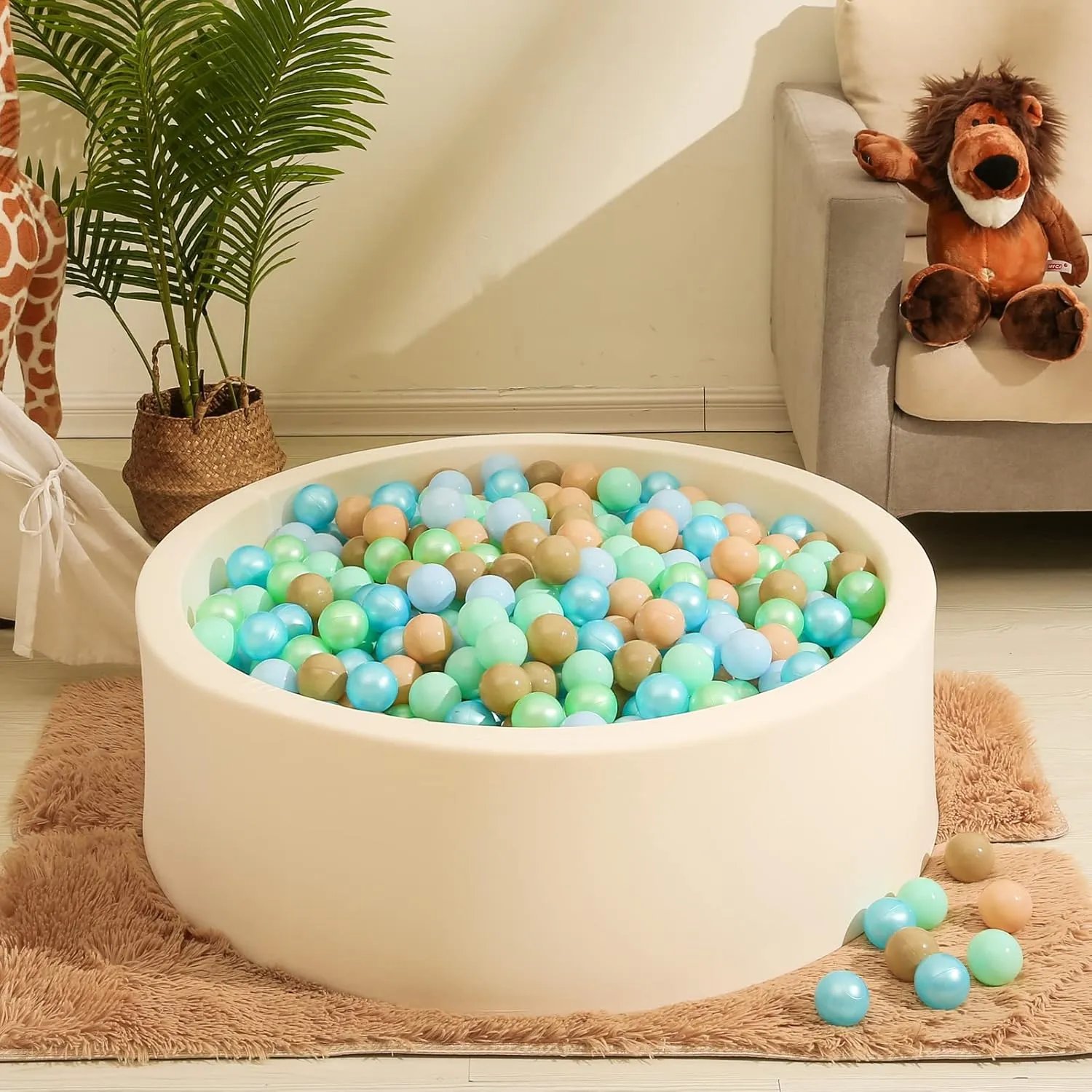 Playpen Party Decoration 2.2 2.36 2.75 Inch Realhaha Ball Pit Balls 100 Play Balls Plastic Balls for Baby Girls Toddlers Kids Play Tent remodel furthermore lordly Pool Playhouse 