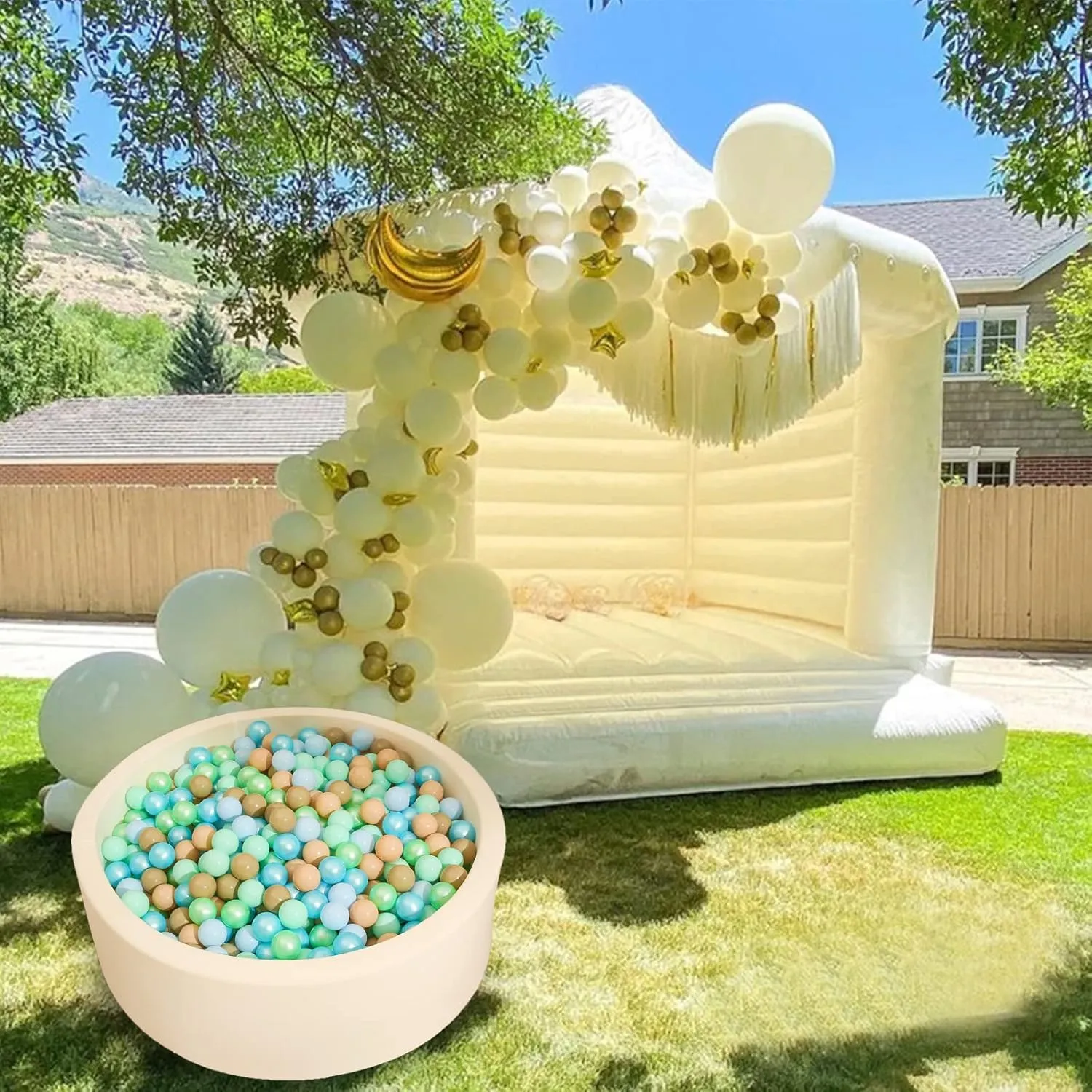Playpen Party Decoration 2.2 2.36 2.75 Inch Realhaha Ball Pit Balls 100 Play Balls Plastic Balls for Baby Girls Toddlers Kids Play Tent remodel furthermore lordly Pool Playhouse 