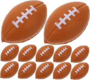 Plaything for School Office and Home 40pcs Mini Squeeze Rugby Fun Sensory rank session Fidget Balls for Adults and Parties Soft Relief 