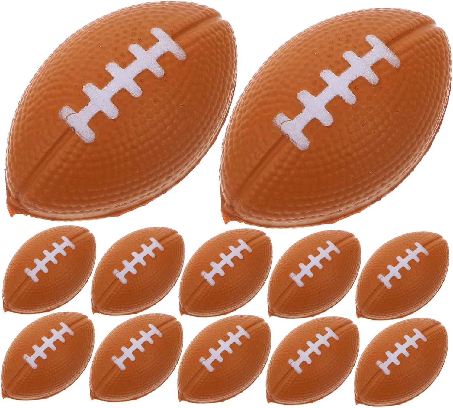 Plaything for School Office and Home 40pcs Mini Squeeze Rugby Fun Sensory rank session Fidget Balls for Adults and Parties Soft Relief 
