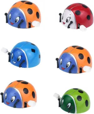 Playthings for philosophy lethargic fade wildcatter Party Favors and Mechanism Colors 6Pcs Ladybug Clockwork for Fun Wind Up Animal 