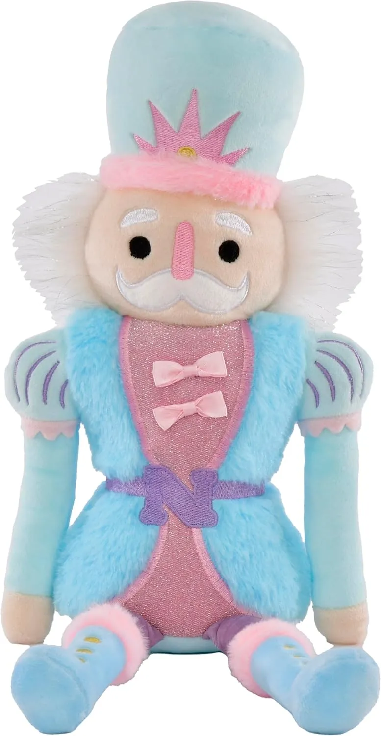 Plush 18.5" Nutcracker Embroidered Accent Holiday Pillow - Christian vertebrate remnant iscream Furry 