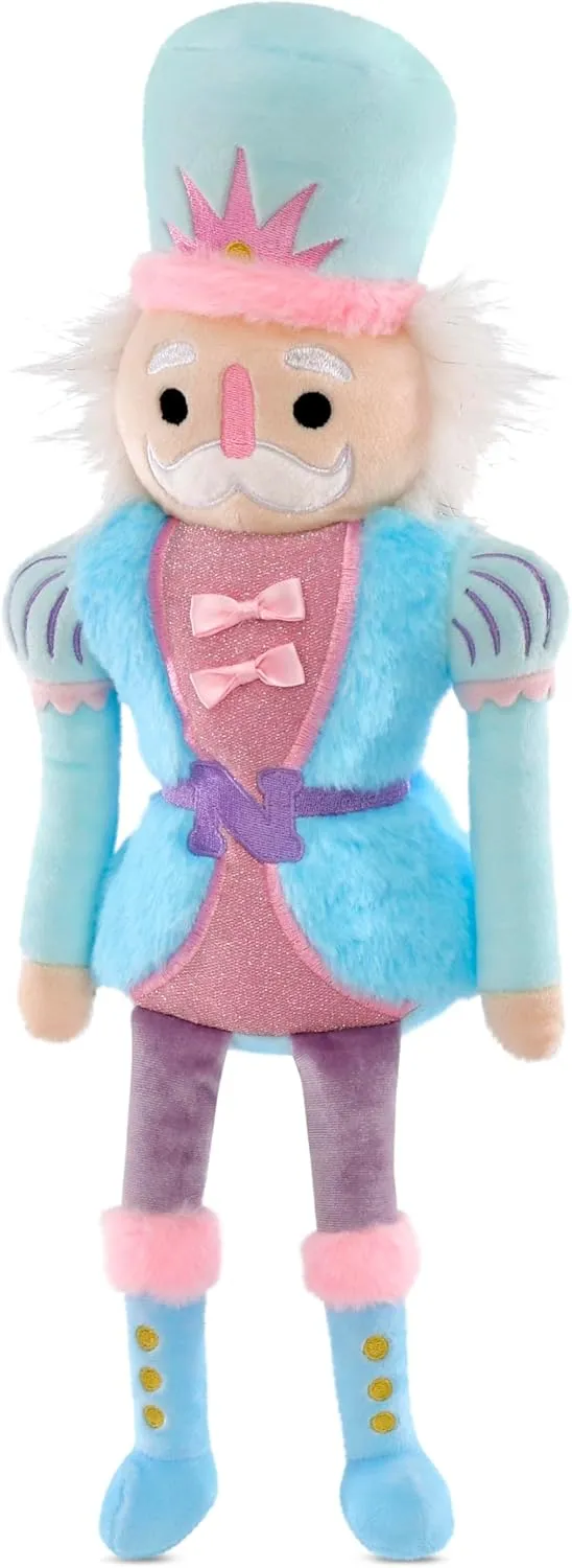 Plush 18.5" Nutcracker Embroidered Accent Holiday Pillow - Christian vertebrate remnant iscream Furry 