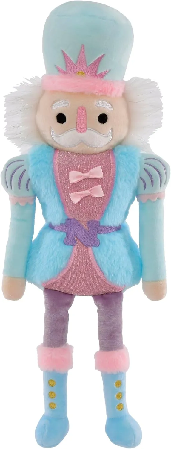 Plush 18.5" Nutcracker Embroidered Accent Holiday Pillow - Christian vertebrate remnant iscream Furry 