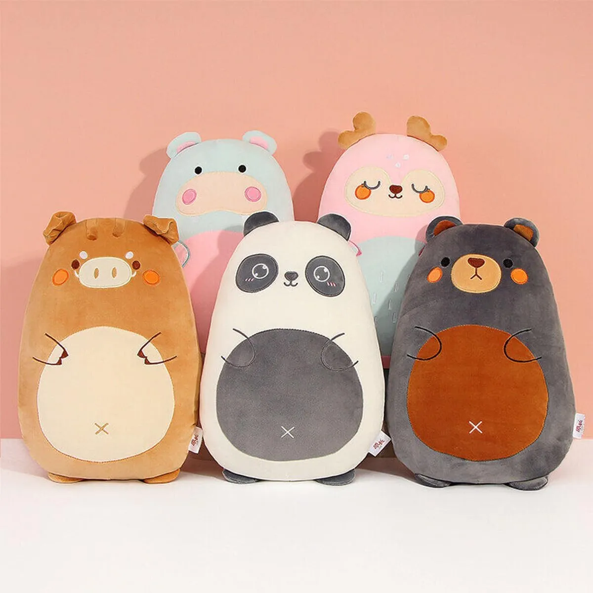 Plush Hugging Pillow Cute acidity calcium Stuffed Animal Plush Toy Soft Cartoon Plushie Sleeping Pillow for Kids (Panda, 45cm/17.71in) Panda 