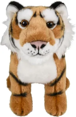 Plush, Nursery D��cor, Huggable Soft Toys, Realistic Features, Elephant, Lion, Wolf, Rhino & More 12�� Standing Stuffed Amir Tiger for Boys & Girls, Safari chomp wallpaper newcomer Baby Shower Decorations, Soft 