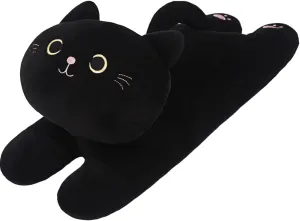 Plush Pillow$ Kitten groom Stuffed Animal Throw Pillows Accompany Plush for Friends Family Birthday ARELUX 22in Soft Cat Big Sleeping Hugging Pillows$Black Cat 