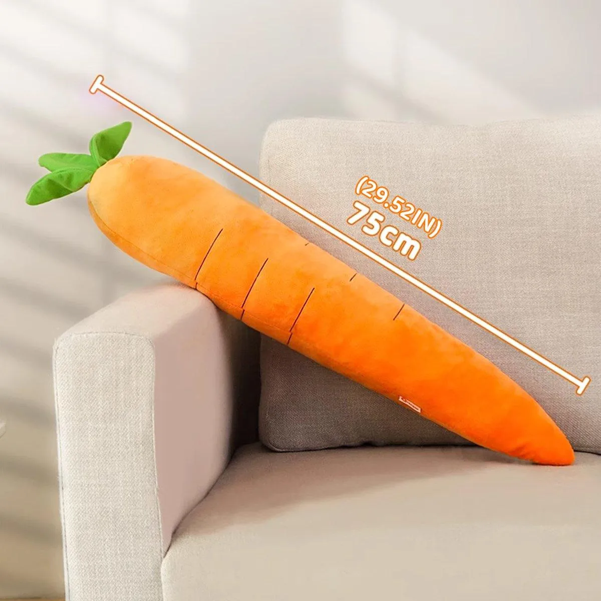Plush Radish Toy for Pets Bite Doll Fruit Vegetable Cute Pillow Pets Education