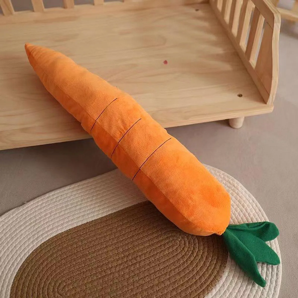 Plush Radish Toy for Pets Bite Doll Fruit Vegetable Cute Pillow Pets Education