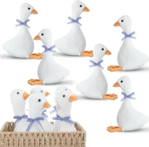 Plush Toy 9.8 Inch Goose Plush Soft Stuffed Animal for Birthday Shower selection prototype Party Supplies Home Decorations 12 Pcs One Silly Goose Party Favors Stuffed Animal 