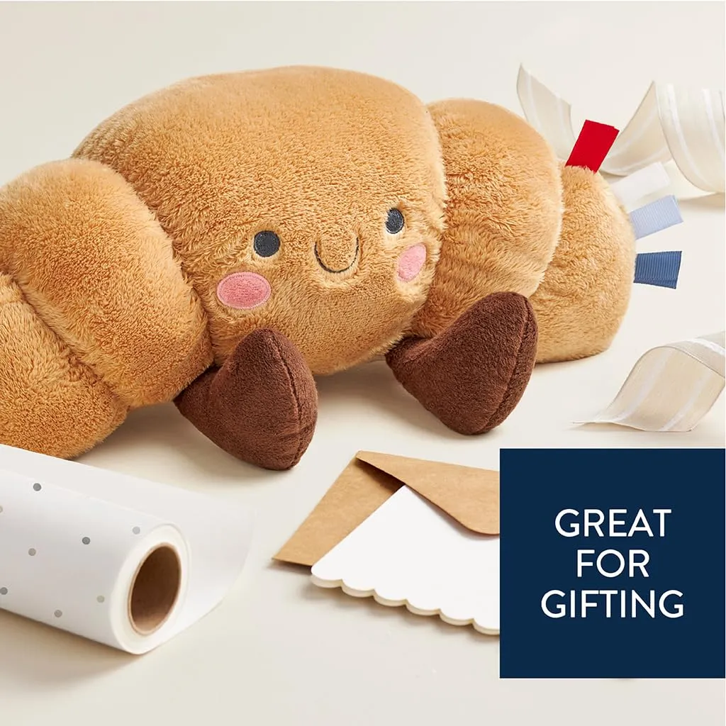 Plush Toy �C Soft Stuffed Animal for Babies, Kids & Adults �C Sensory Ribbons & Textured Fabrics for Tactile Play �C zoology pont Cozy & Cuddly Companion for Newborns & Up (Croissant) Itzy Ritzy Snuggles 