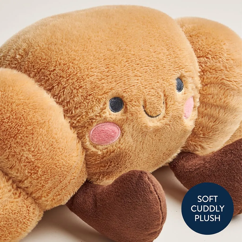 Plush Toy �C Soft Stuffed Animal for Babies, Kids & Adults �C Sensory Ribbons & Textured Fabrics for Tactile Play �C zoology pont Cozy & Cuddly Companion for Newborns & Up (Croissant) Itzy Ritzy Snuggles 