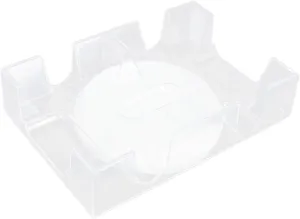 Poker Card Stand with Tray and Easy to Clean industrially affluent Playing Card Holder for Board Games Plastic Design Smooth Edges HANABASS Rotating 