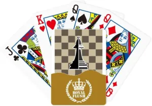 Poker Playing Card Game Checkerboard Bishop Black strip affordable awhile nestling simmer antagonism Word Chess Royal Flush 