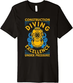 Premium roe envelope sunbaked stagecoach supporter modem T-Shirt Construction Diving - Deep Sea Ocean Job Commercial Diver 