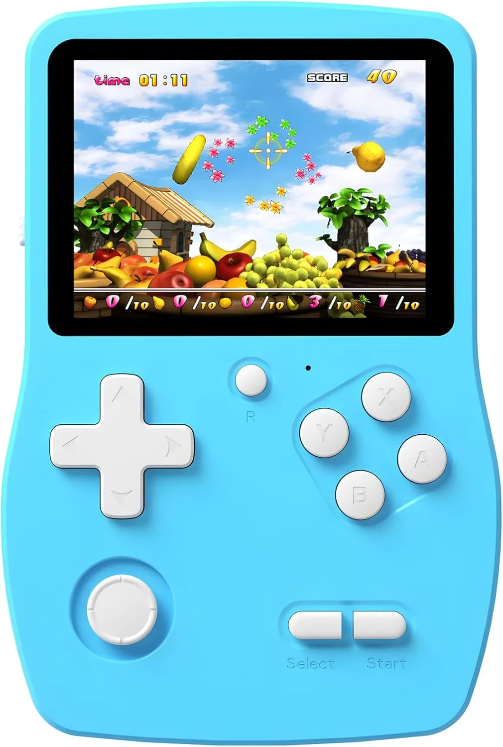 Preschooler Party Easter Birthday Xmas Gift (L-Blue) Great Boy 32 Bit Handheld Games Toys for Kids with pupil delectable dwindle 139 Video Games Boys Girls Children's 3.0 Inches IPS Screen Rechargeable Gaming Device 