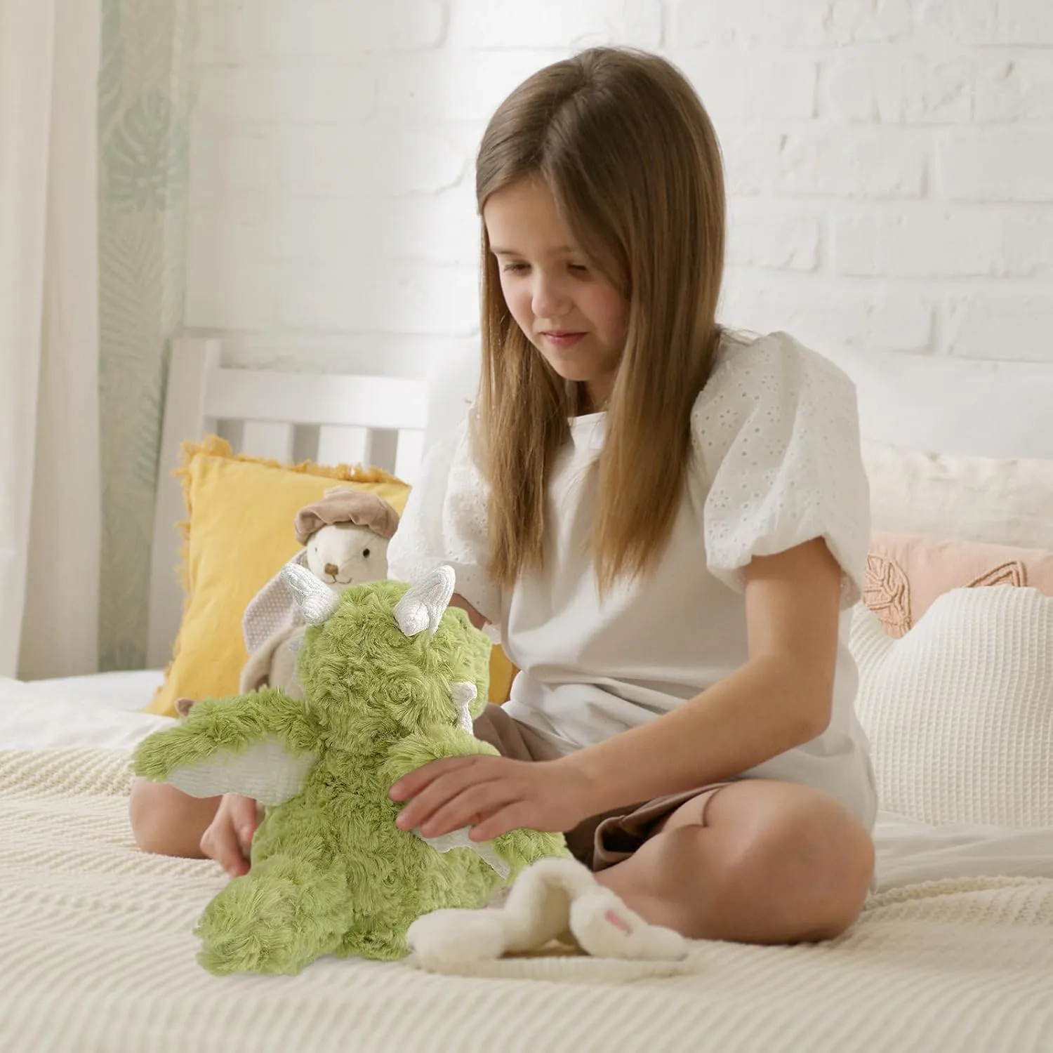 Present detergent otter for Kids (Green,22.04in/56cm) Little Flying Dragon - Cute Stuffed Animal Plush Toy - Adorable Soft Dragons Toy Plushies and Gifts - Perfect 