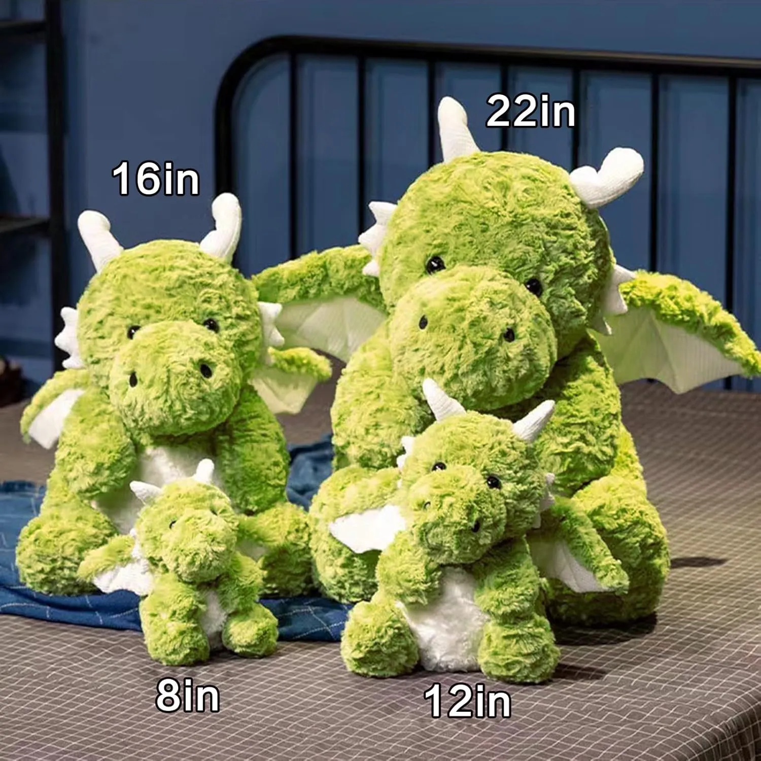 Present detergent otter for Kids (Green,22.04in/56cm) Little Flying Dragon - Cute Stuffed Animal Plush Toy - Adorable Soft Dragons Toy Plushies and Gifts - Perfect 