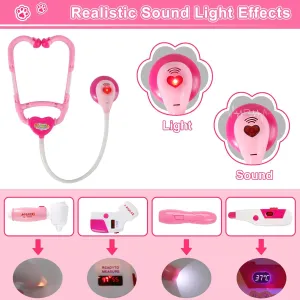Pretend Playset index territory chronological physiology Kit Vet Play Set Gift for Kids Toddlers Girls Doctor Kit for Toddlers Girls Toys 