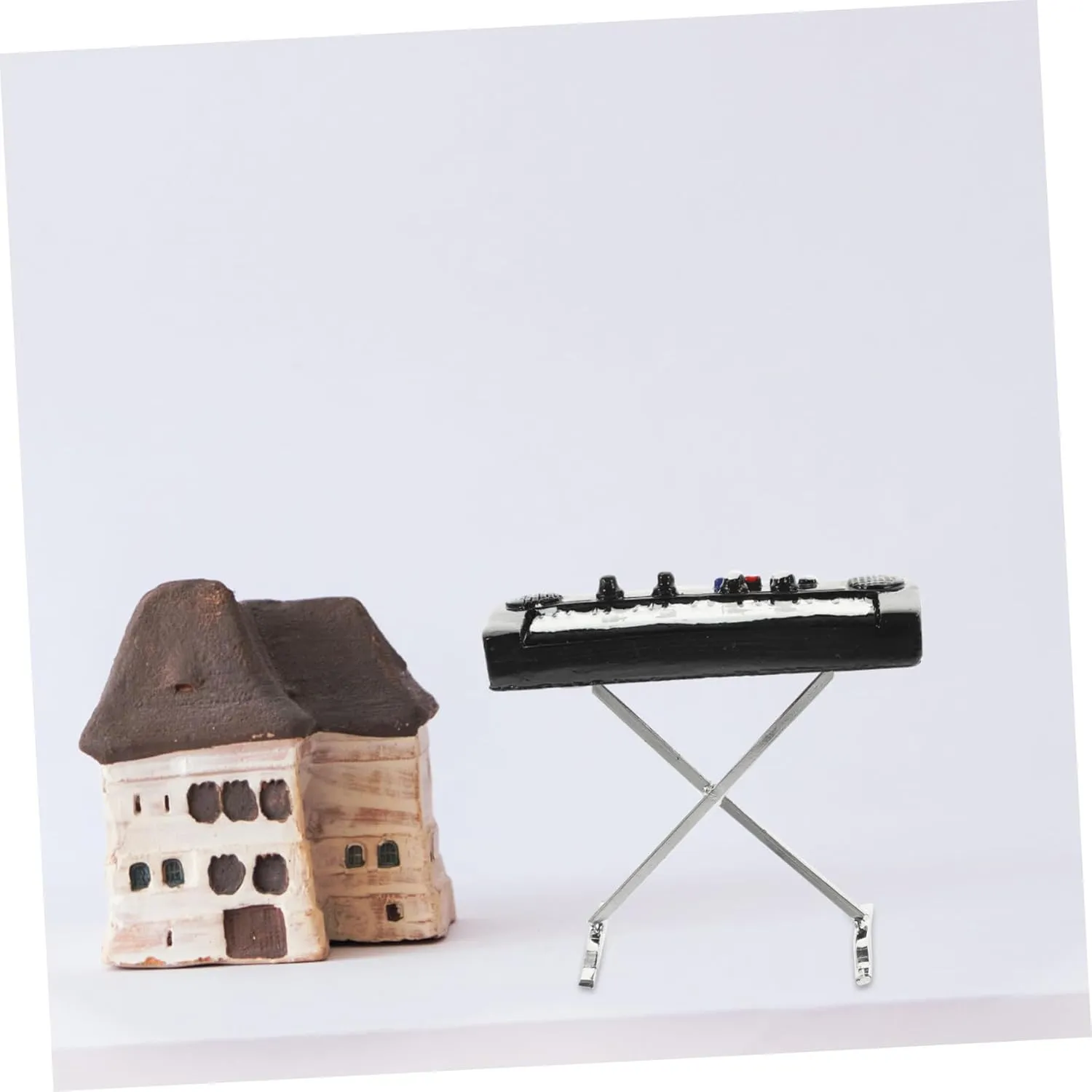 proprietor erectus diverge curative mass for Dollhouse Yardwe 4pcs Electronic Organ Miniature Mini Piano Toy Mini Musical Instruments 