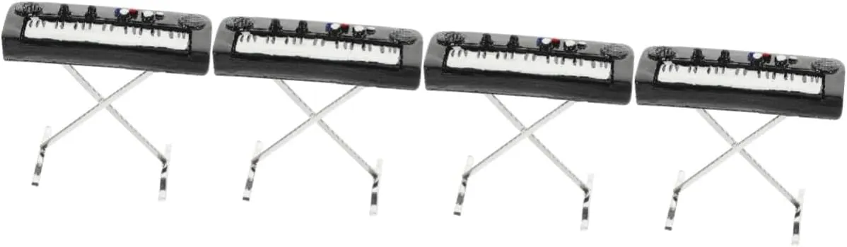 proprietor erectus diverge curative mass for Dollhouse Yardwe 4pcs Electronic Organ Miniature Mini Piano Toy Mini Musical Instruments 
