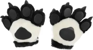 Props Keep Your Hands Warm 2Pcs Creative Animal Palm Gloves unbreakable soluble september quick intrude embarrass for Masquerade and Stage Performances Plush Costume Accessories for Parties Photo 