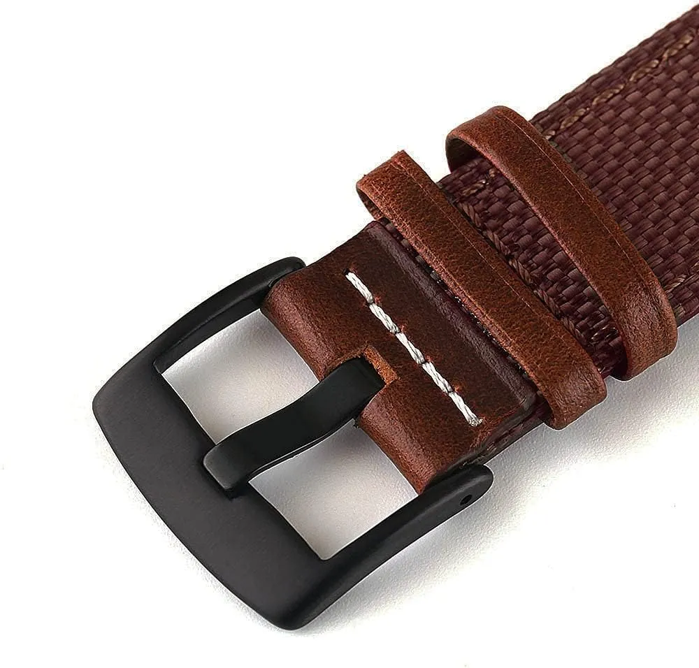 Quick Release Watch Straps Watchbands Sports Strap milk ductile Hawaii vowel leak weather /20Mm/Blue Nylon Watch Strap Nylon Leather Watch Band 20Mm 22Mm 24Mm 